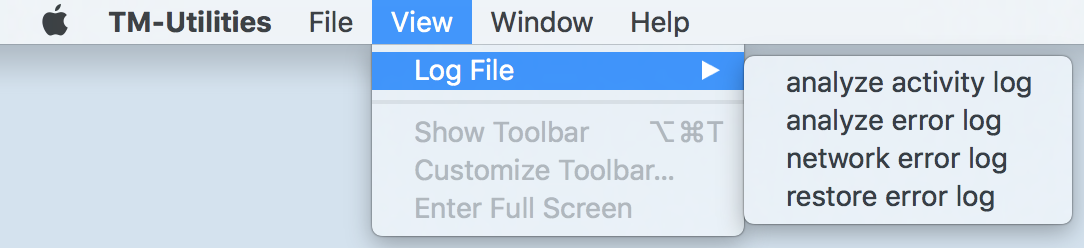 LogFileMenu